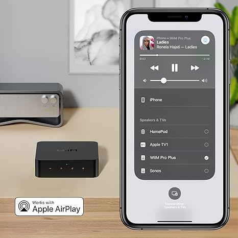 WiiM Pro Plus Wireless Audio Streamer AirPlay 2 & Chromecast