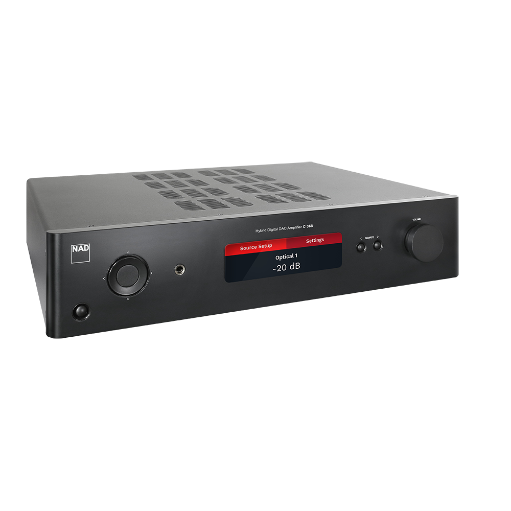 NAD C 368 Hybrid Digital DAC Amplifier (optional BluOs Streaming Module)