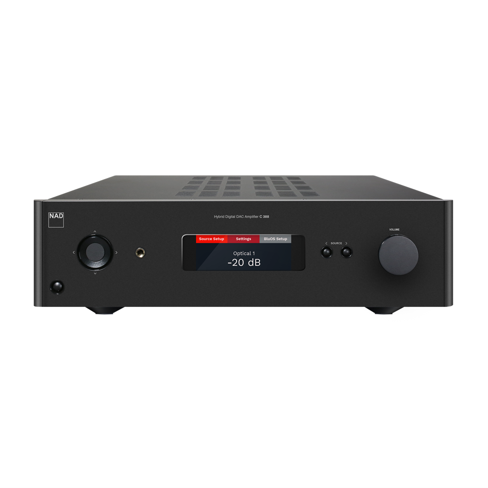 NAD C 388 Hybrid Digital DAC Amplifier (optional BluOs Streaming Module)