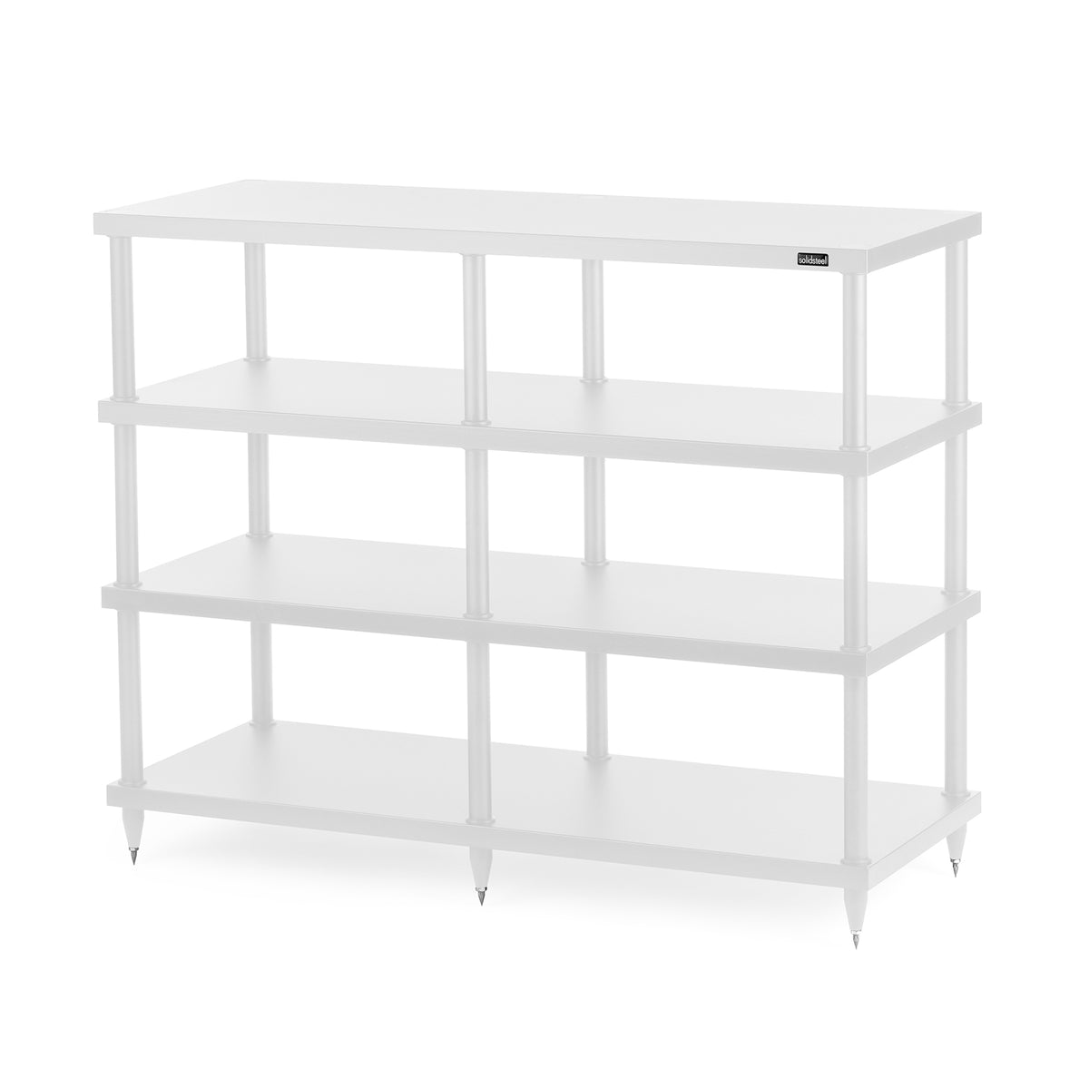 Solidsteel S4 Series 4 Shelf Audio Rack (Wide)