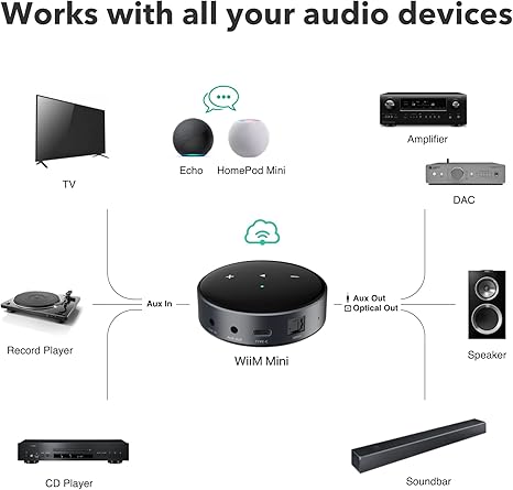 WiiM Mini AirPlay2 Wireless Audio Streamer