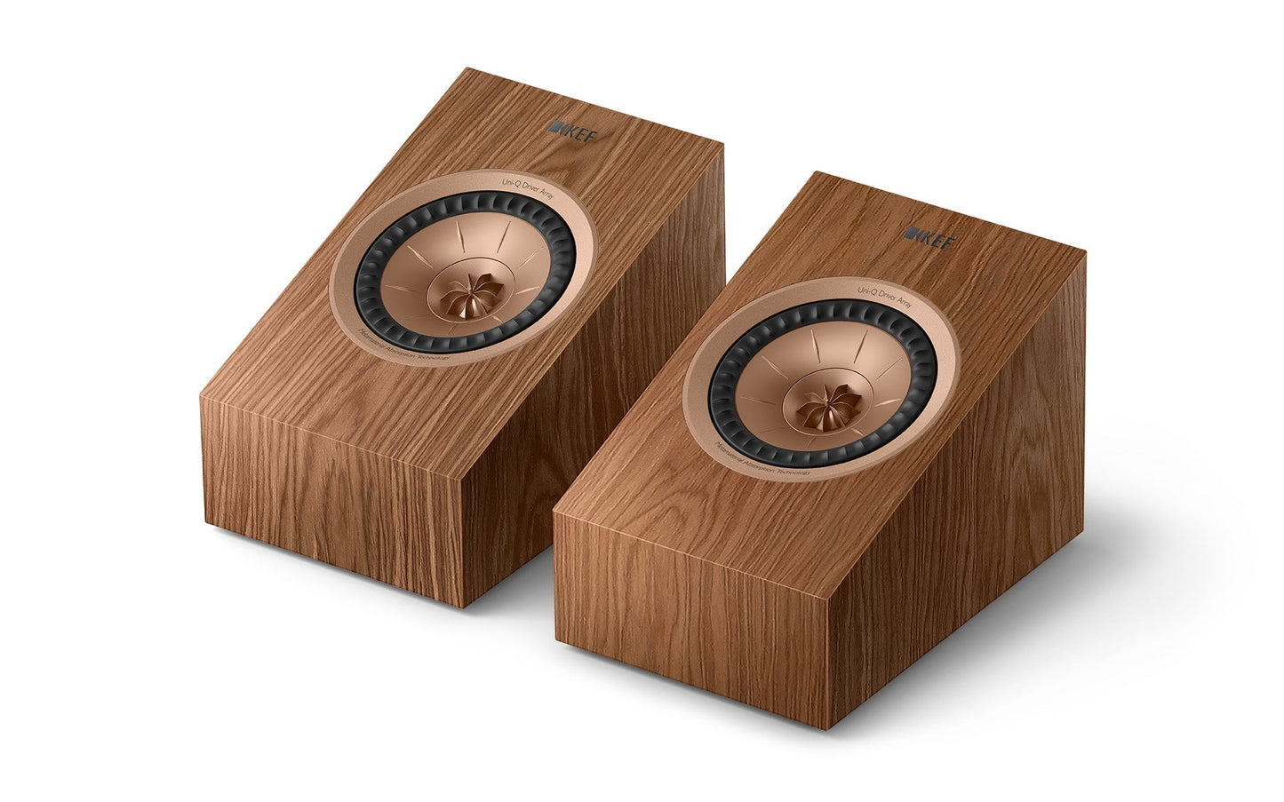 Walnut KEF R8 Meta Dolby Atmos Surround Speakers KEF - Brisbane HiFi