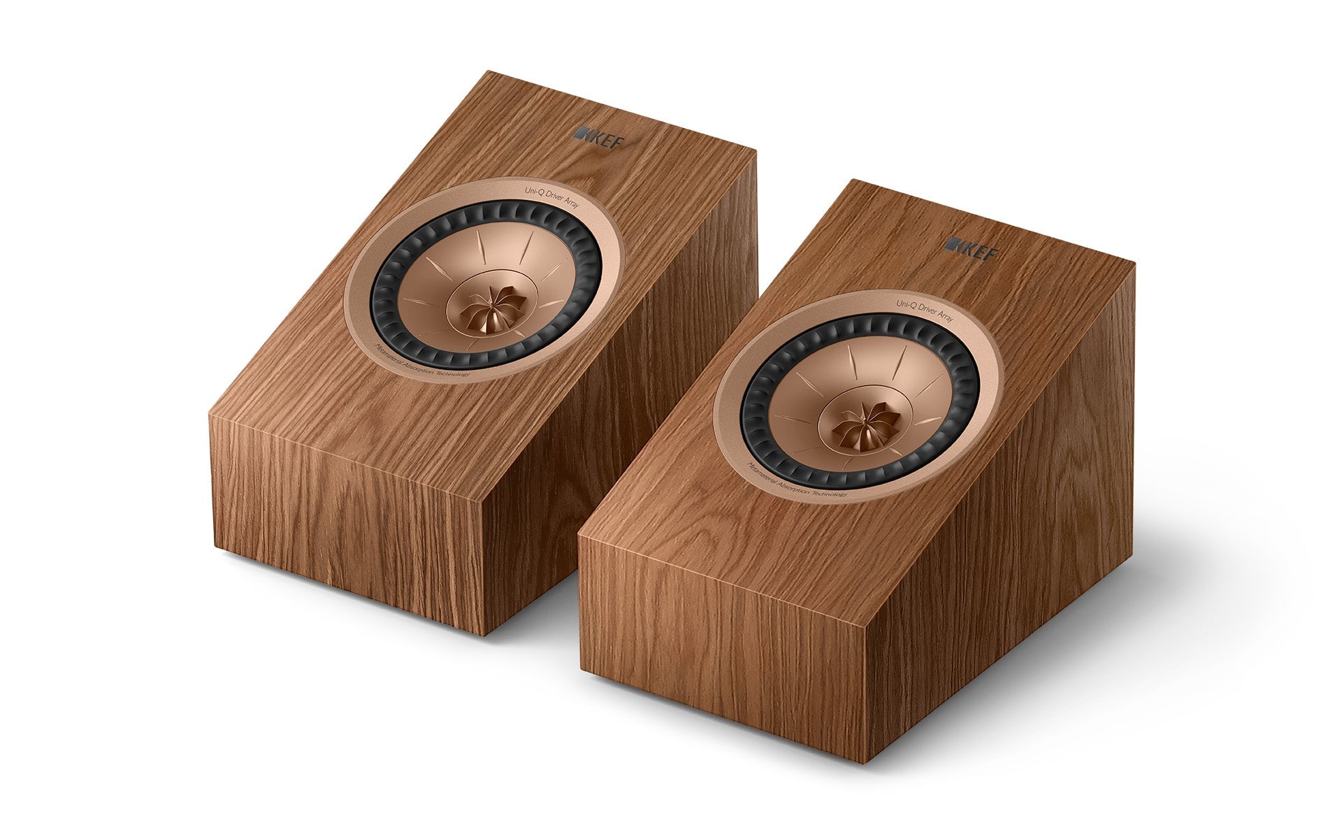 Walnut KEF R8 Meta Dolby Atmos Surround Speakers KEF - Brisbane HiFi