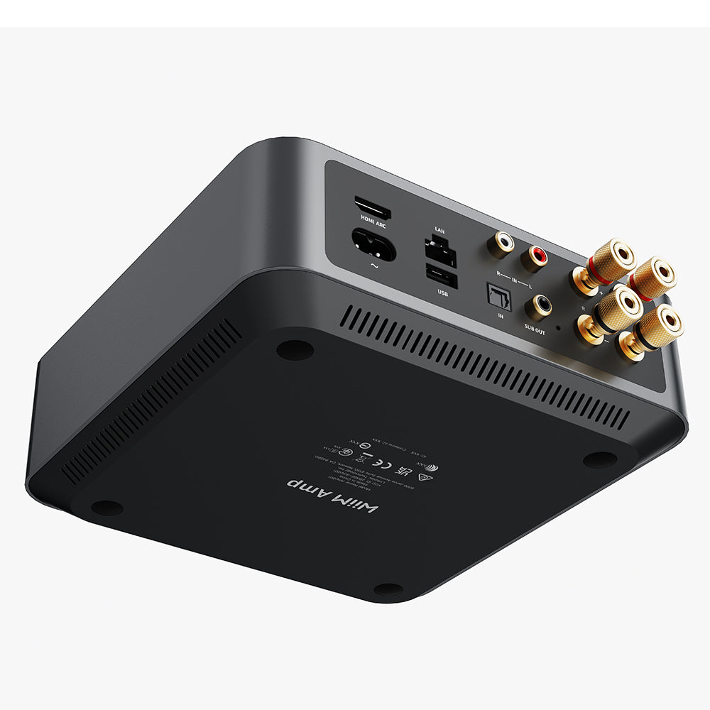 WiiM Amp Multiroom Stereo Streaming Amplifier with AirPlay 2, Chromecast, HDMI & Voice Control - Space Grey