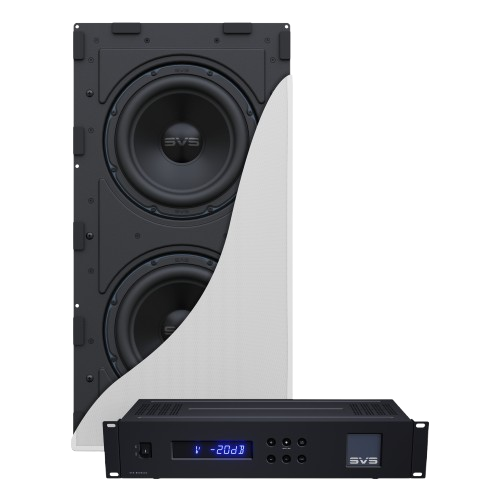 SVS 3000 In-Wall Single Subwoofer System with Sledge STA-800D2 Amplifier