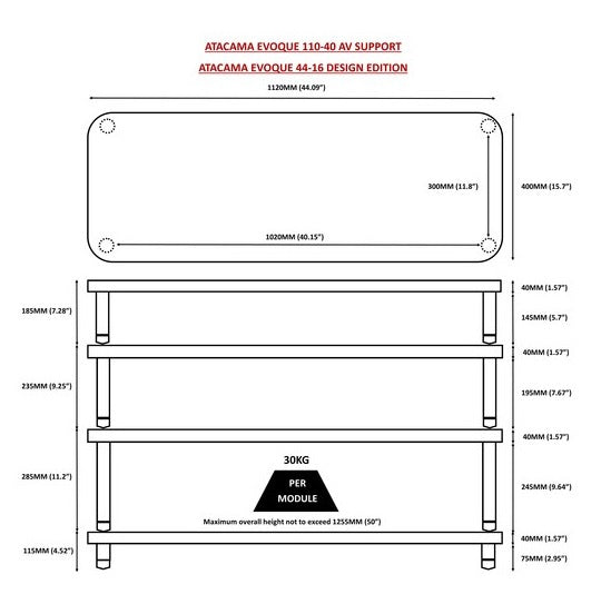 EVOQUE ECO 35/40 Natural Modular HiFi Rack System