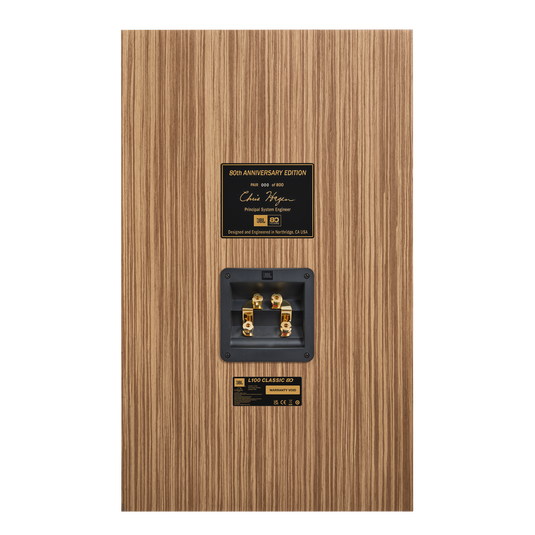 JBL L100 Classic 80 Bookshelf Speakers Pair - 80th Anniversary Edition