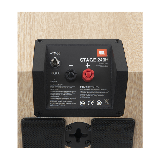 JBL Stage 240H 2-Way 4.5-inch (114mm) Dolby Atmos® Surround Sound Loudspeaker - Pair