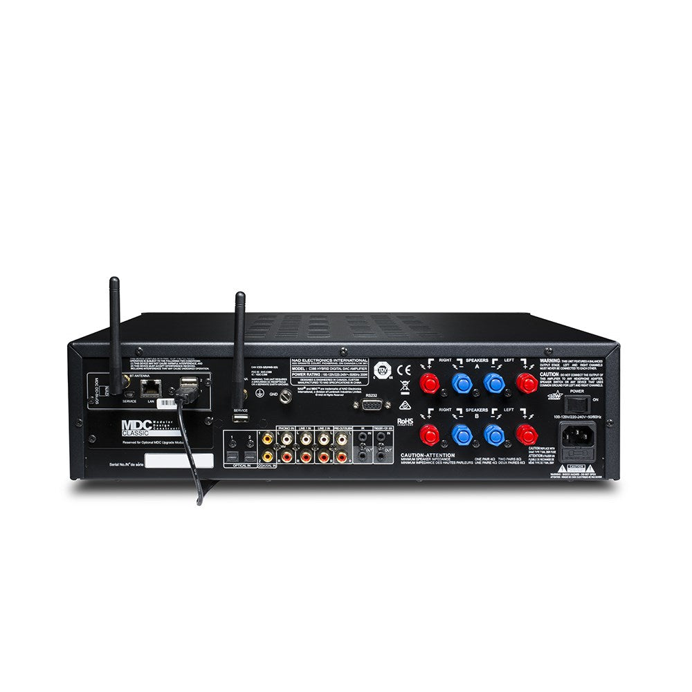 NAD C 388 Hybrid Digital DAC Amplifier (optional BluOs Streaming Module)