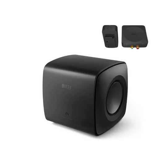 KEF Christmas Bundle 3 (KC62  Subwoofer + KW1 Wireless Subwoofer Adapter Kit)