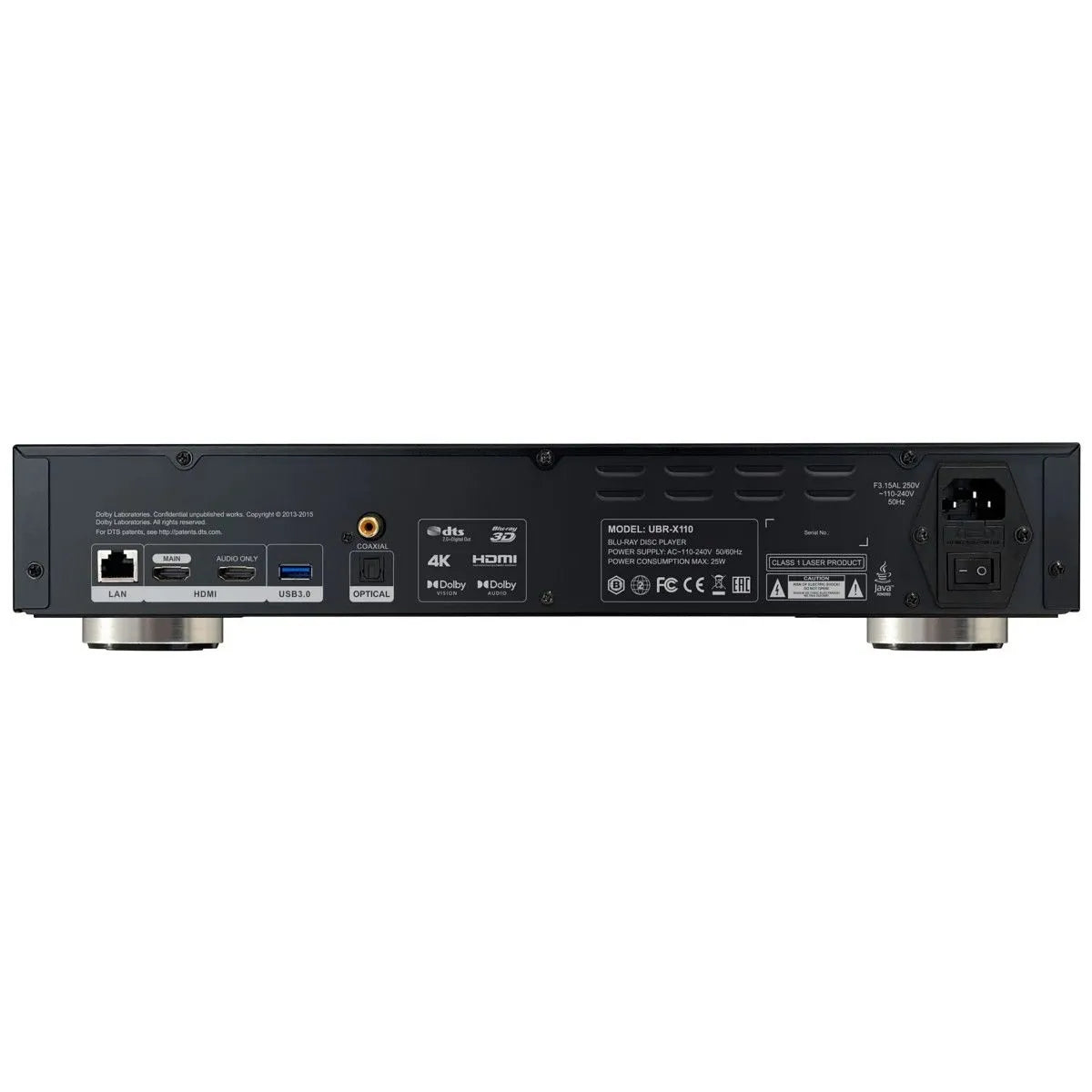 UBR-X110 4K ULTRA HD UNIVERSAL DISC PLAYER WITH SACD PLAYBACK