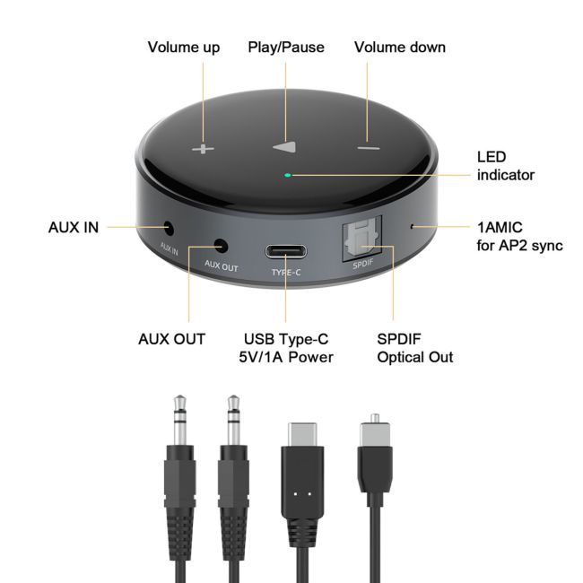 WiiM Mini AirPlay2 Wireless Audio Streamer