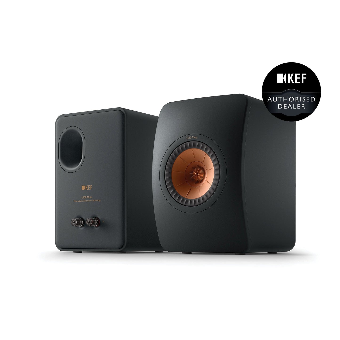 Carbon Black KEF LS50 Meta Standmount Loudspeakers KEF - Brisbane HiFi