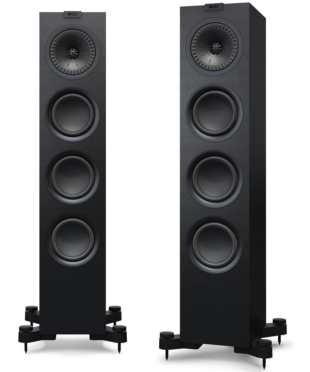 Black KEF Q550 Floorstanding Speakers KEF - Brisbane HiFi