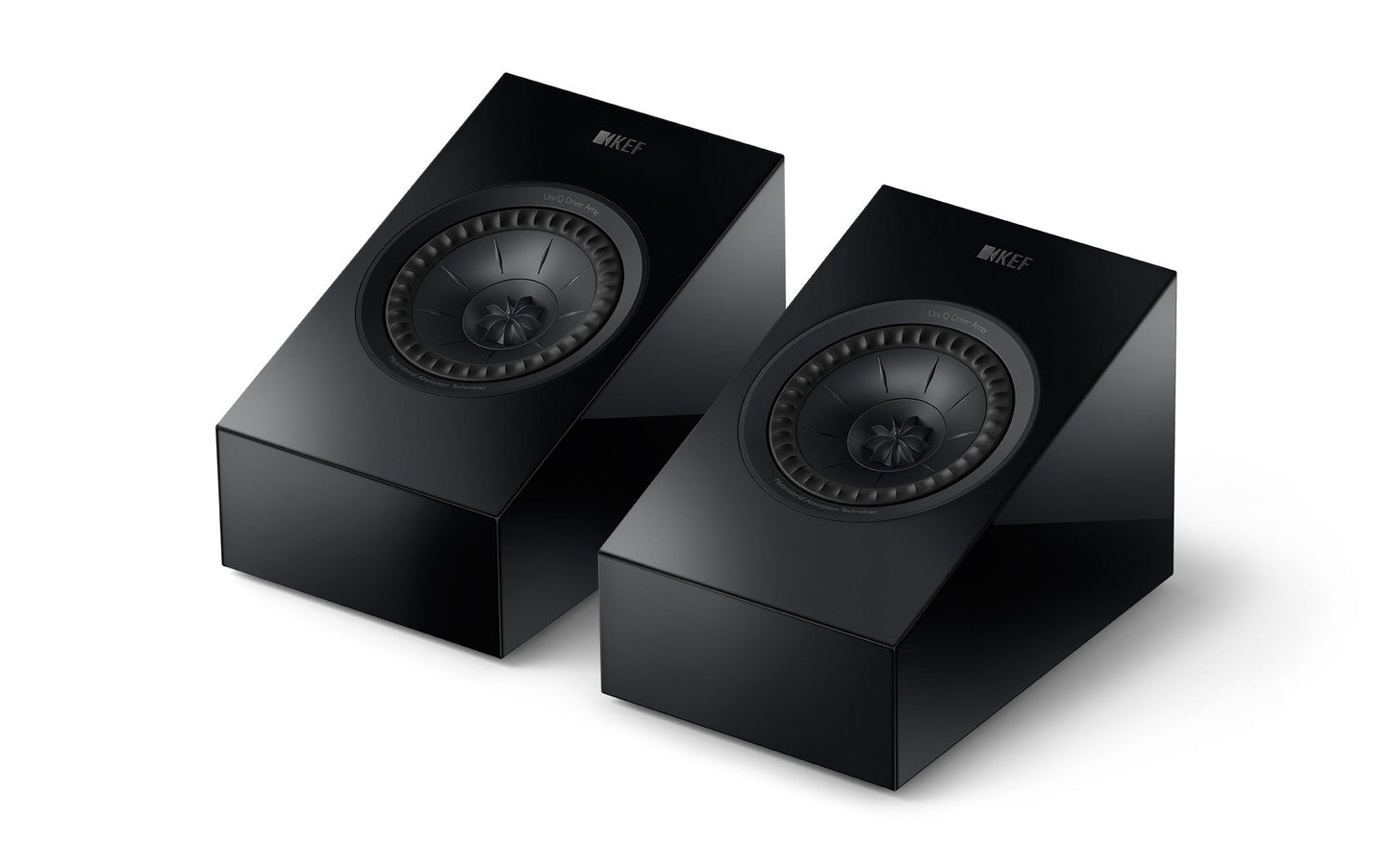 Black Gloss KEF R8 Meta Dolby Atmos Surround Speakers KEF - Brisbane HiFi
