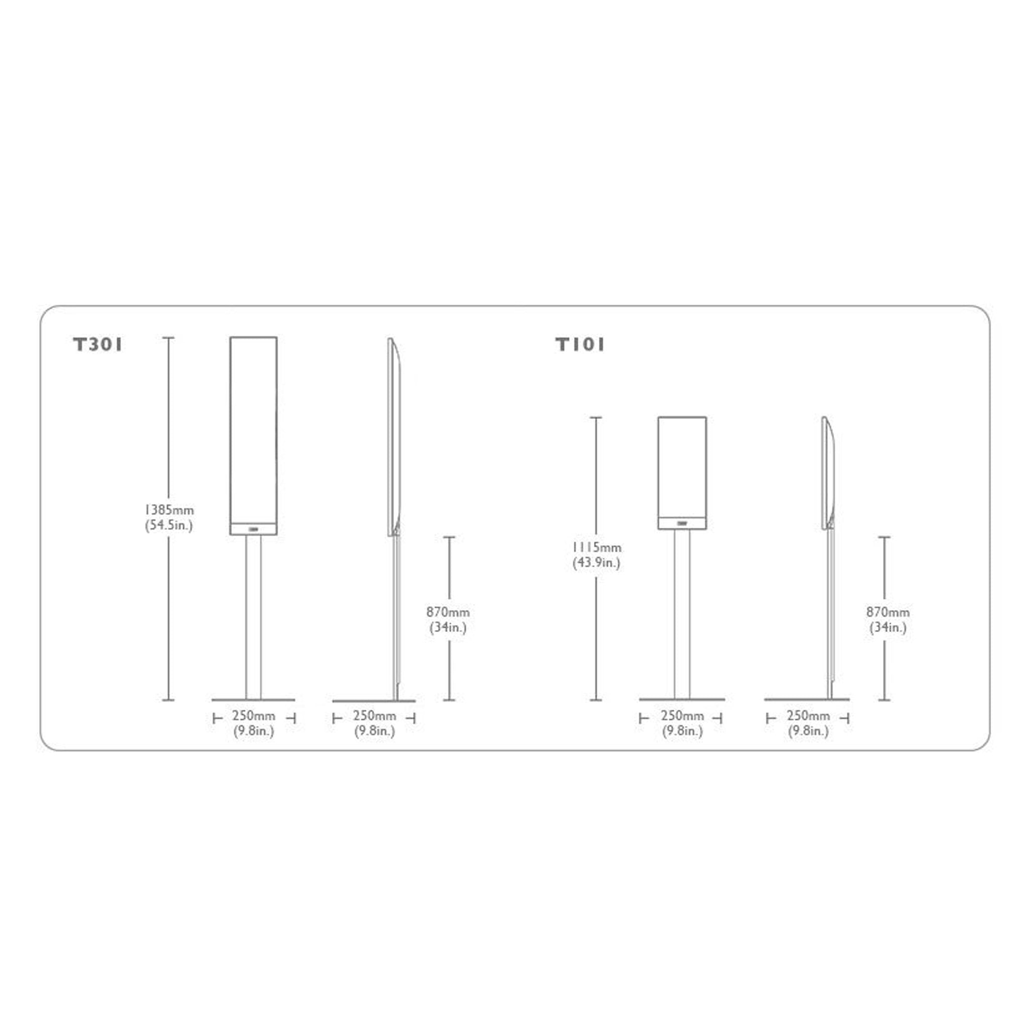  KEF T Series floor stand KEF - Brisbane HiFi