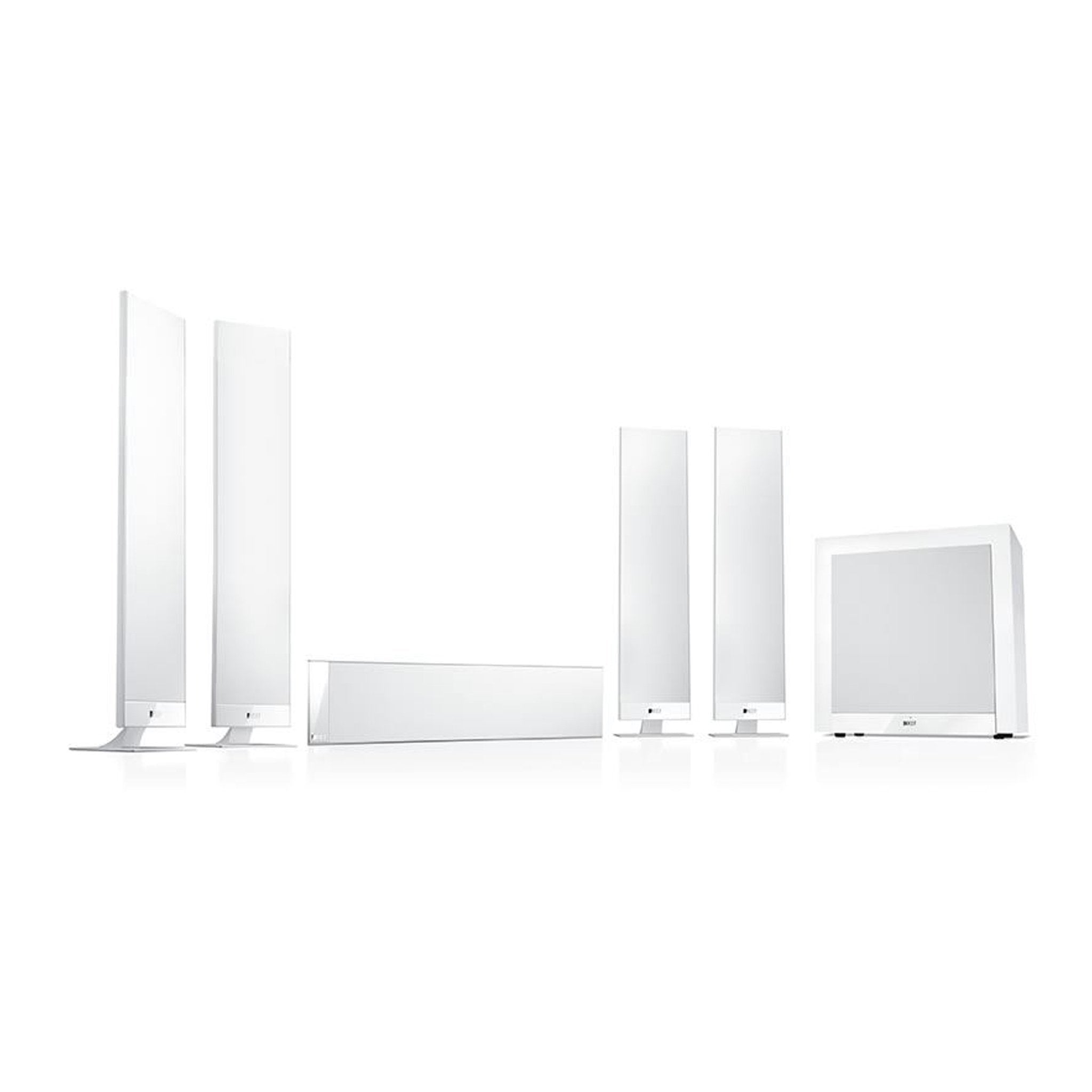 White KEF T305 Home Theatre Speaker System KEF - Brisbane HiFi