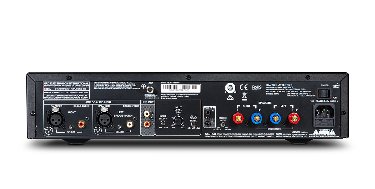  NAD C 268 Stereo Power Amplifier NAD - Brisbane HiFi