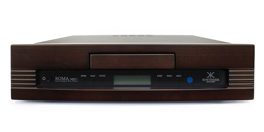Wenge Synthesis Roma 14DC+ Tube Compact Disc Player with Digital Inputs Synthesis - Brisbane HiFi