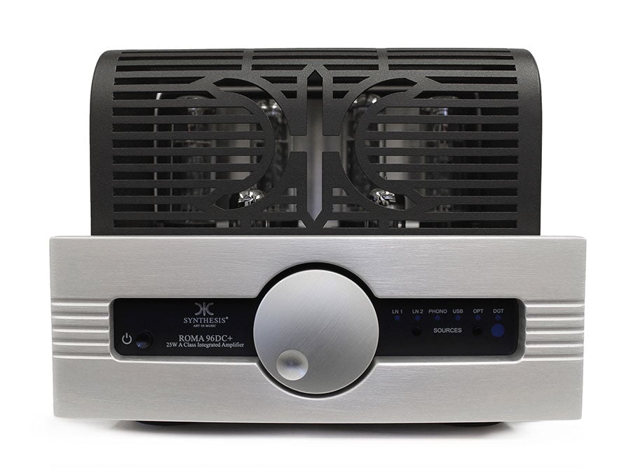 Aluminium Silver Synthesis Roma 96DC+ 25W Pure A Class Integrated Stereo Amplifier Synthesis - Brisbane HiFi