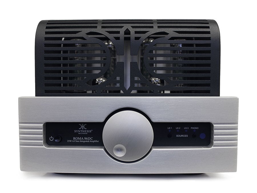 Aluminium Silver Synthesis Roma 96DC 25W Pure A Class Integrated Stereo Amplifier Synthesis - Brisbane HiFi